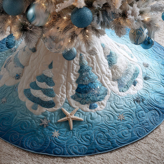 Coastal Yuletide Christmas Quilted Tree Skirt NCU0PT10070