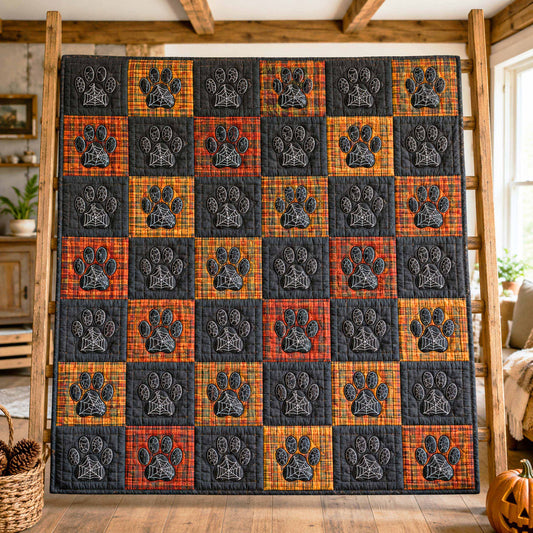 Cobweb Paws Quilted Blanket NCU0TD3067