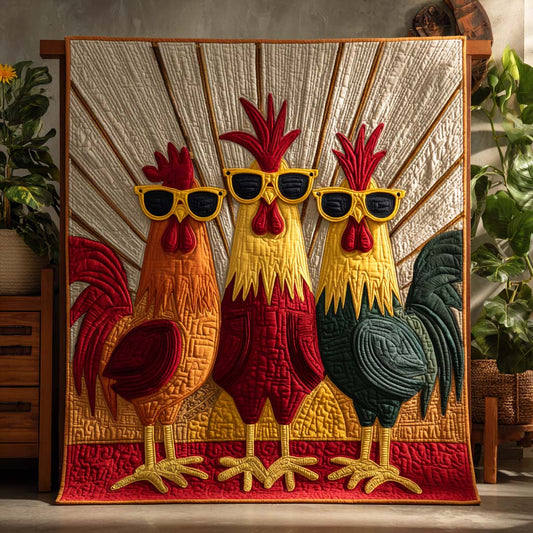 Cocky Cool Quilted Blanket NCU0XD005
