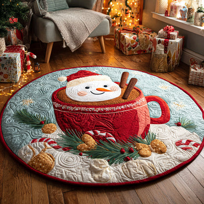 Cocoa Cup Quilted Round Mat NCU0TV324