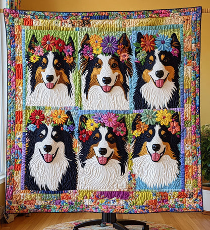 Collie Meadows Quilted Blanket NCU0PT854