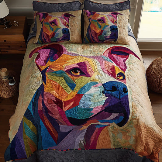 Color Guard 3-Piece Quilted Bedding Set NCU0DV7441