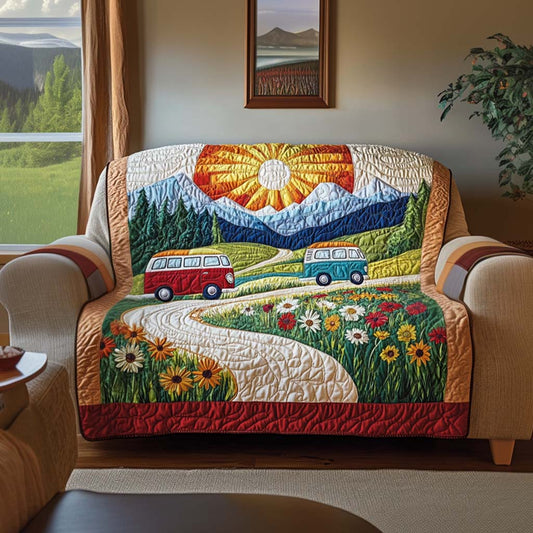 Color Road Quilted Sofa Cover NCU0NT10687