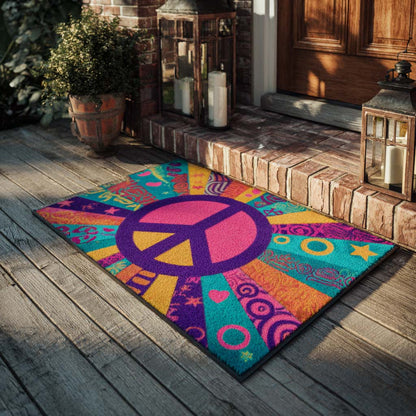 Color Splash Peace Doormat NCU0XD842