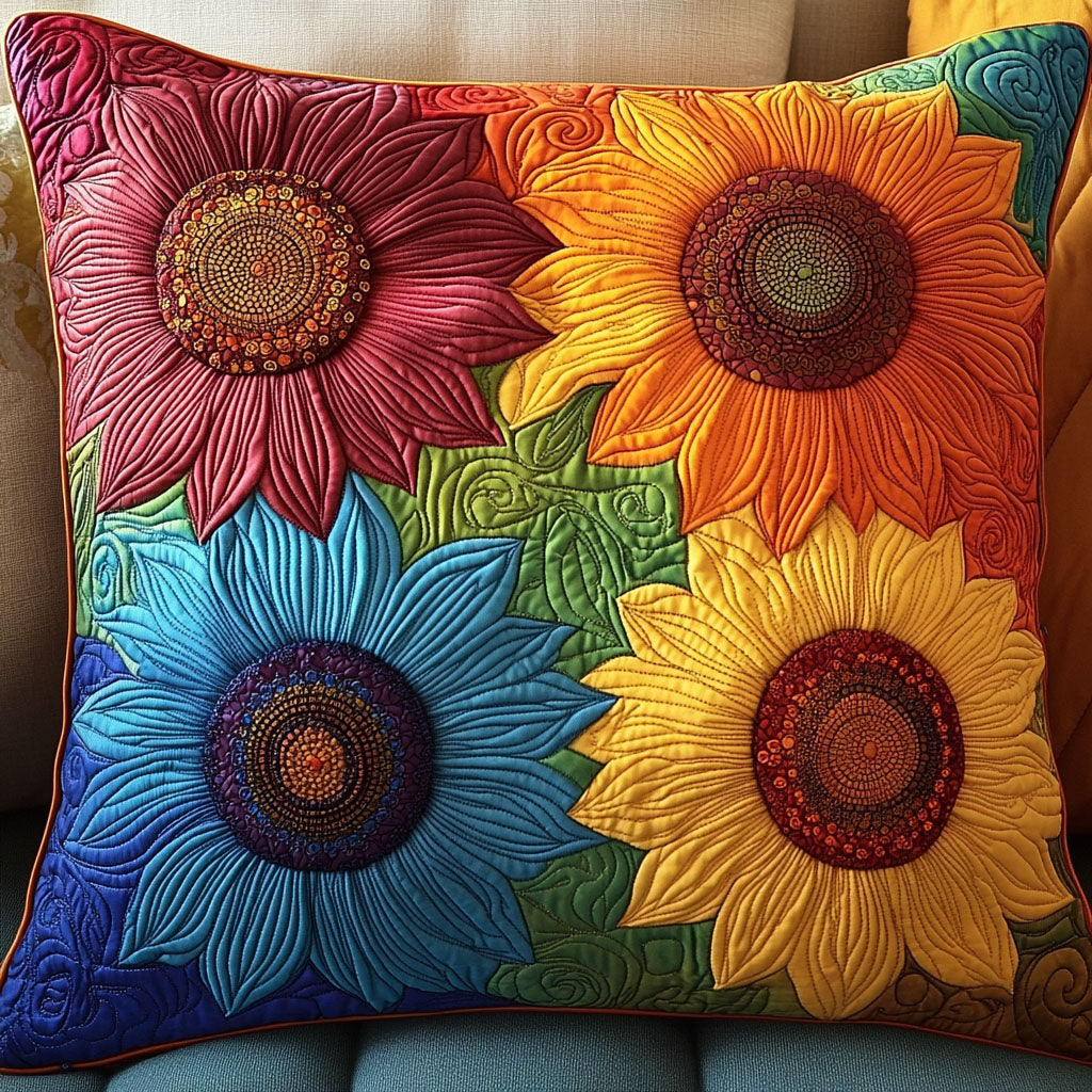 Colorburst Garden Quilted Pillow Case NCU0NT5907