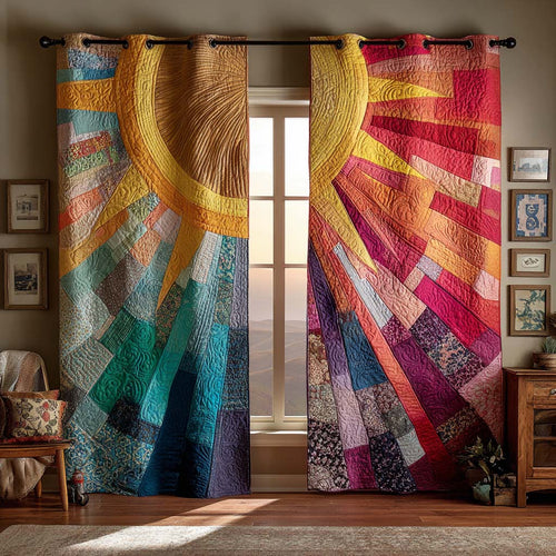 Colorburst Horizon Quilted Curtains NCU0XD2052