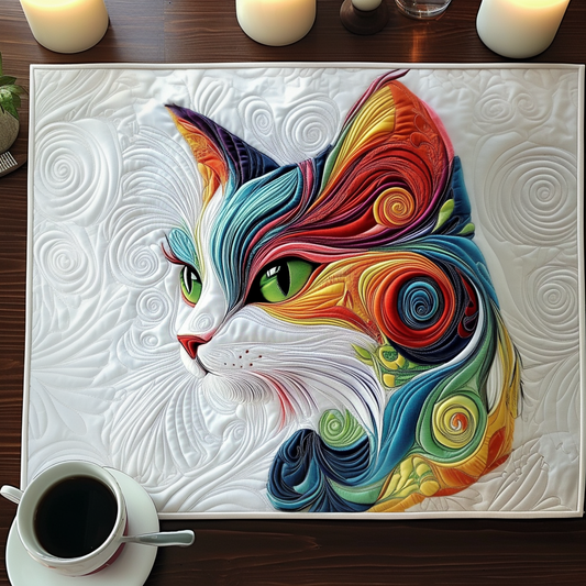 Colorful Swirl Quilted Placemat NCU0NT7025