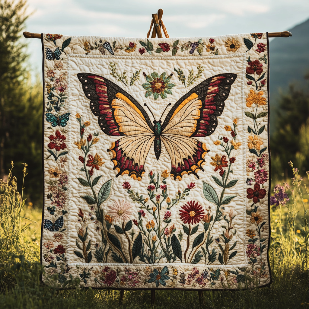 Colorful Breeze Quilted Blanket NCU0DK2885