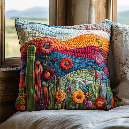 Colorful Cactus Dream Quilted Pillow Case NCU0DV4071