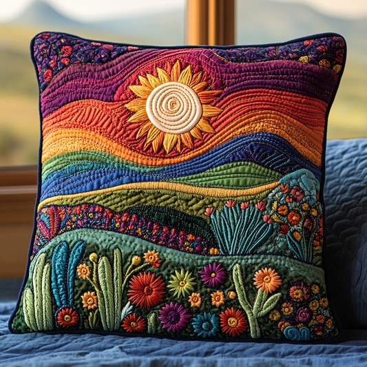Colorful Cactus Serenity Quilted Pillow Case NCU0DV4068