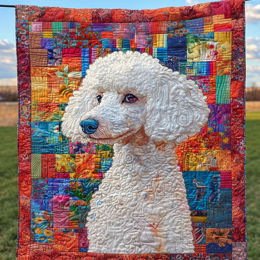 Colorful Canine Quilted Blanket NCU0NT5384