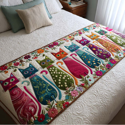 Cat Quilted Bed Runner NCU0VT264