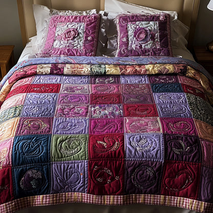 Patchwork 3-Piece Quilted Bedding Set NCU0VT100