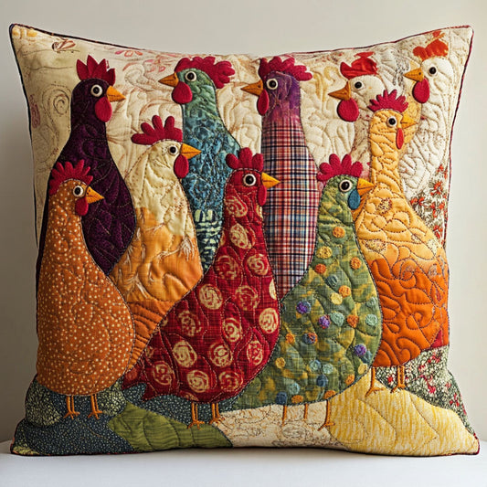Colorful Coop Quilted Pillow Case NCU0NT6257