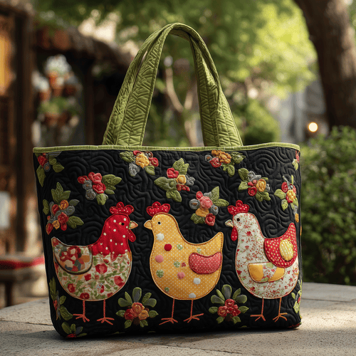 Colorful Coop Quilted Tote Bag NCU0TH2852