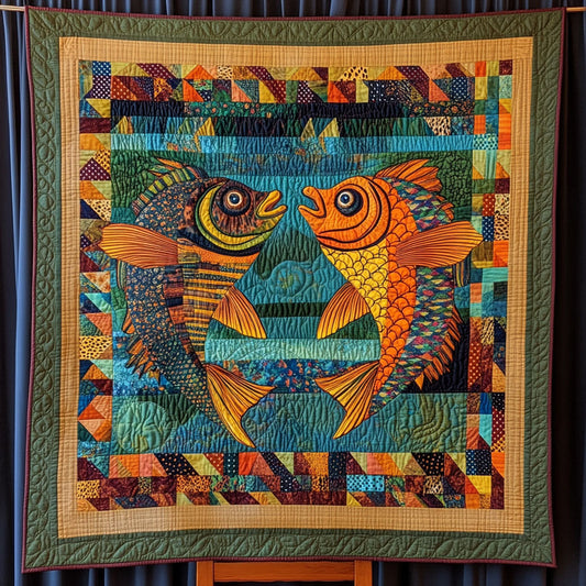 Colorful Currents Quilted Blanket NCU0PT5920
