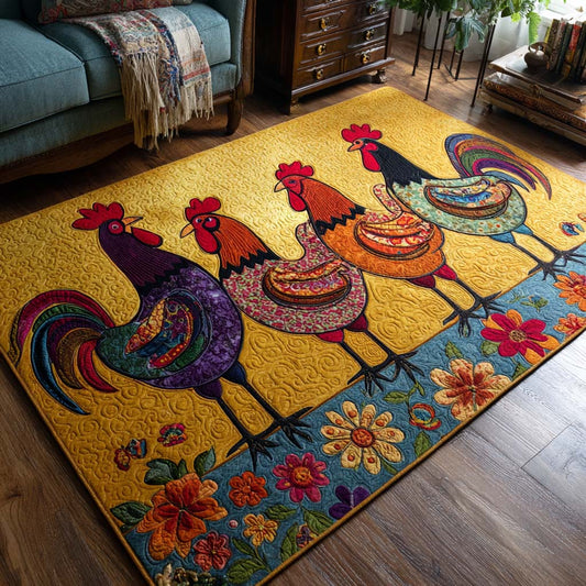 Colorful Flock Area Rug NCU0NT10211