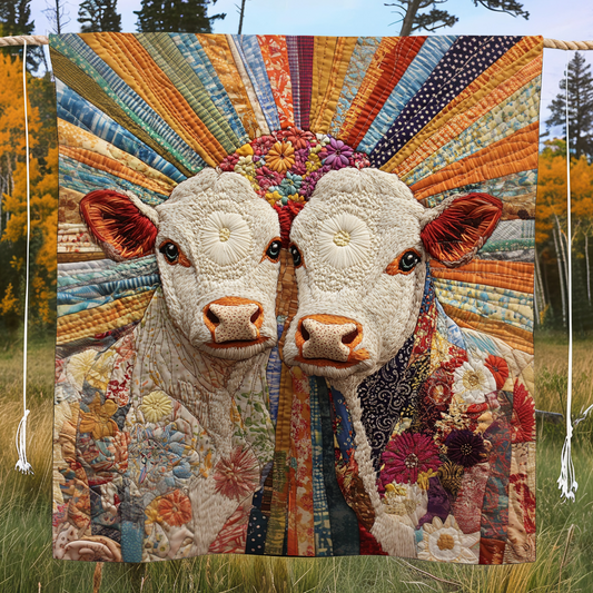 Colorful Grazers Quilted Blanket NCU0VH1502