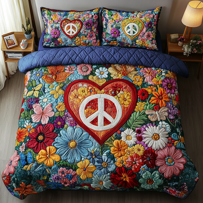 Colorful Harmony Quilted Bedding Set NCU0DK6392