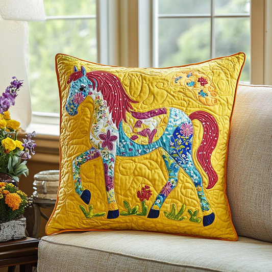 Colorful Herd Quilted Pillow Case NCU0VH234