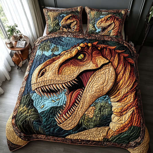 Colorful Hunter 3-Piece Quilted Bedding Set NCU0DV4420