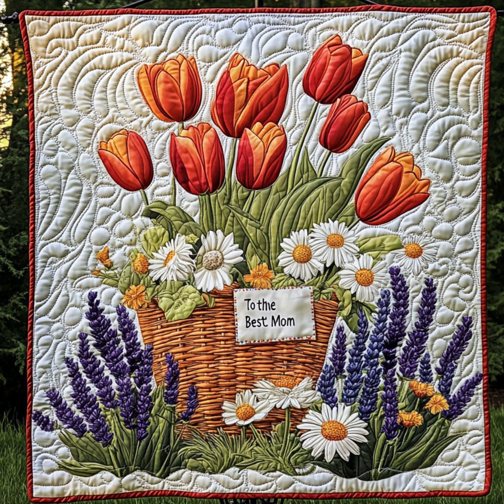 Colorful Love Quilted Blanket NCU0NT5333