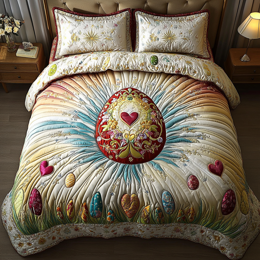 Colorful Nest 3-Piece Quilted Bedding Set NCU0DK5425