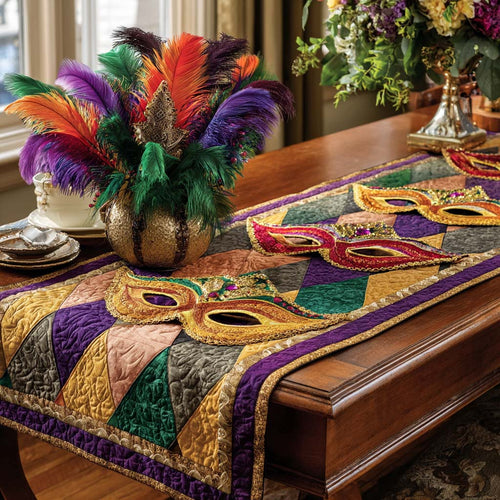 Colorful Parade Quilted Table Runner NCU0NT11597