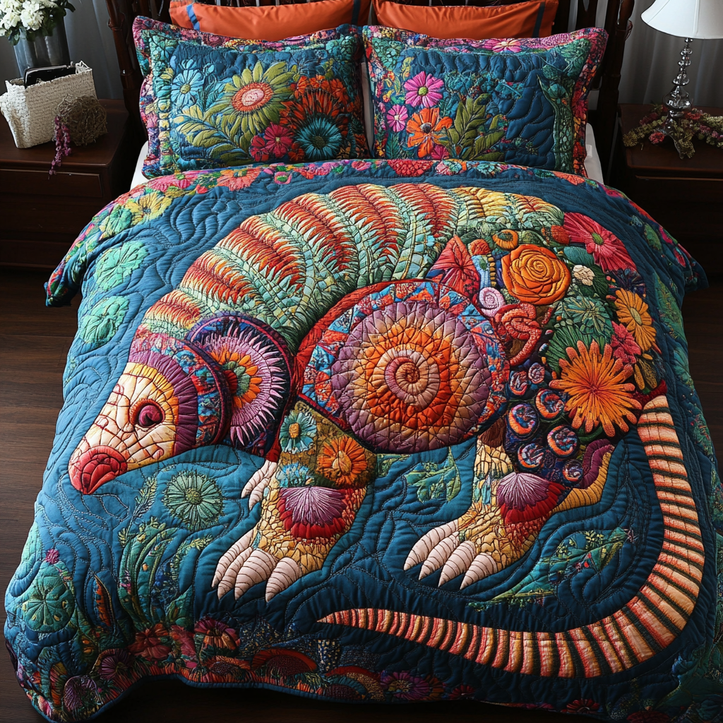 Colorful Spirit 3-Piece Quilted Bedding Set NCU0DK6540