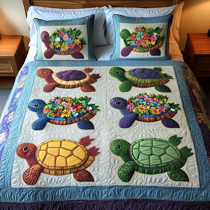 Colorful Stroll 3-Piece Quilted Bedding Set NCU0NT2154