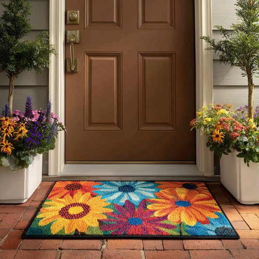 Colorful Sunflower Doormat NCU0DV7669