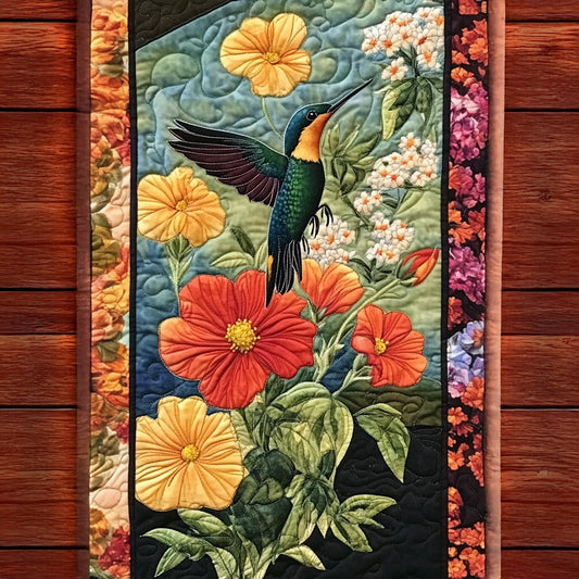 Colorful Whimsy Quilted Table Runner NCU0PT6727