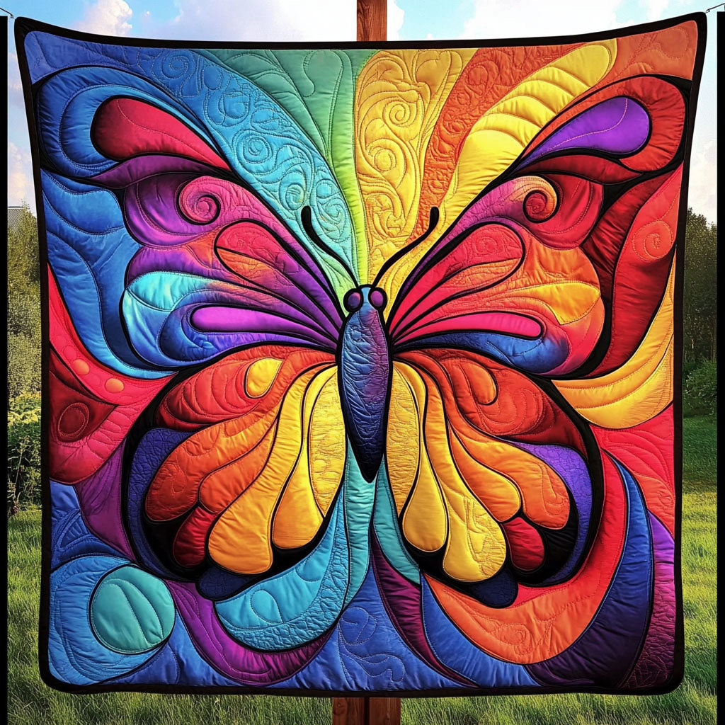Colorful Wings Quilted Blanket NCU0NT6354