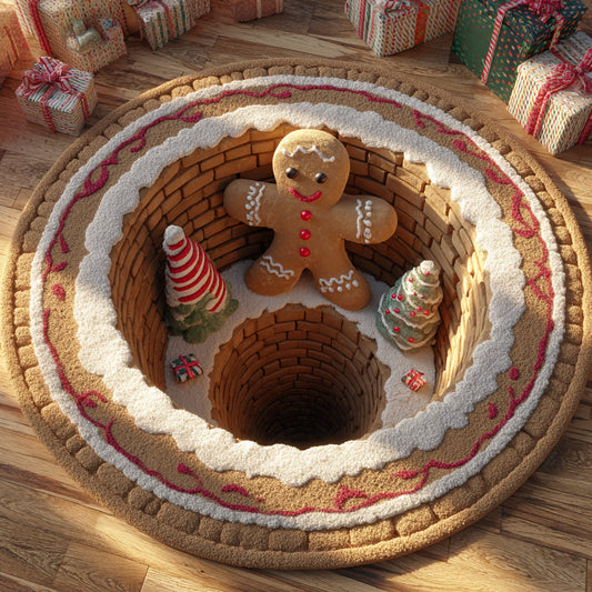 Cookie Gingerbread Man Round Carpet NCU0HH1299