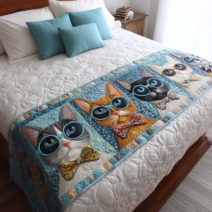 Cool Cats Quilted Bed Runner NCU0NT9934