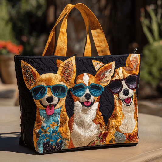 Cool Chihuahua Style Quilted Tote Bag NCU0TH2780