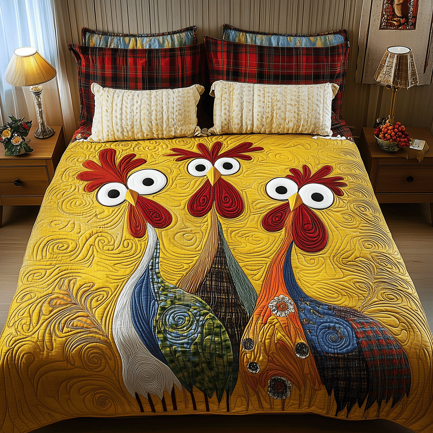 Coop Life 3-Piece Quilted Bedding Set NCU0TH2239