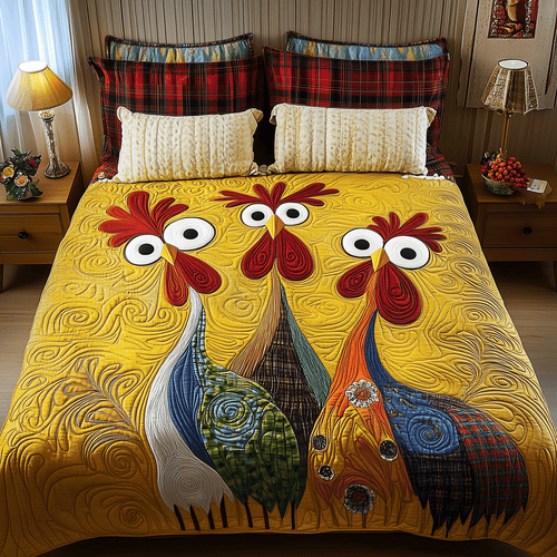 Coop Life 3-Piece Quilted Bedding Set NCU0TH2239