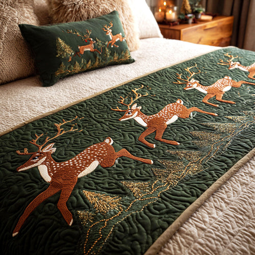 Copper Woodland Quilted Bed Runner NCU0TV1246