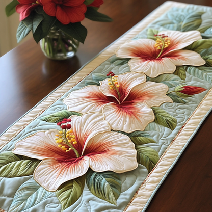 Coral Bloom Quilted Table Runner NCU0VL1788
