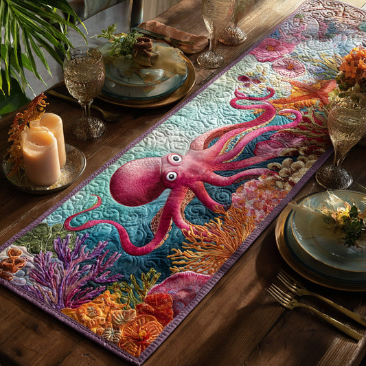 Coral Dancer Quilted Table Runner NCU0DV7701