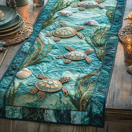 Coral Dreamer Quilted Table Runner NCU0DV4514
