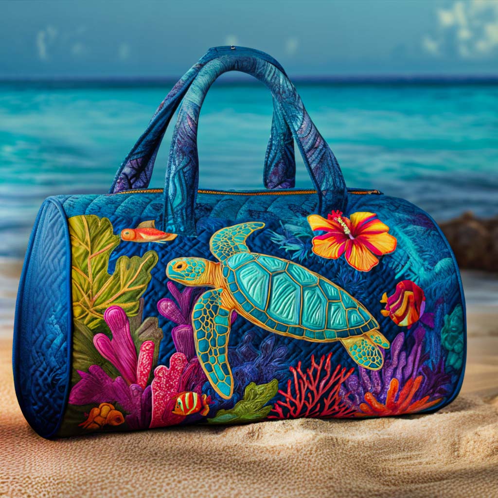 Coral Paradise Quilted Duffle Bag NCU0NT10017