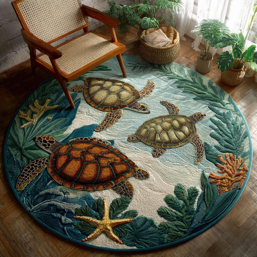 Coral Path Round Carpet NCU0PT9843