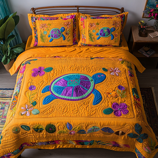 Coral Reef Comfor 3-Piece Quilted Bedding Set NCU0TL1850