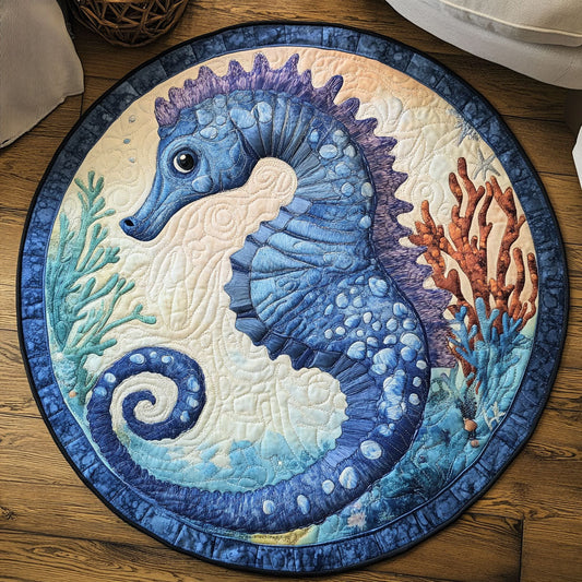 Coral Reef Dweller Quilted Round Mat NCU0NT4845