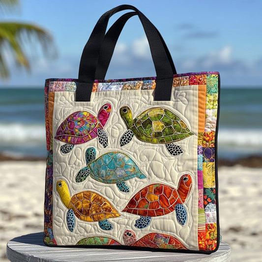 Coral Trail Quilted Tote Bag NCU0DV6796