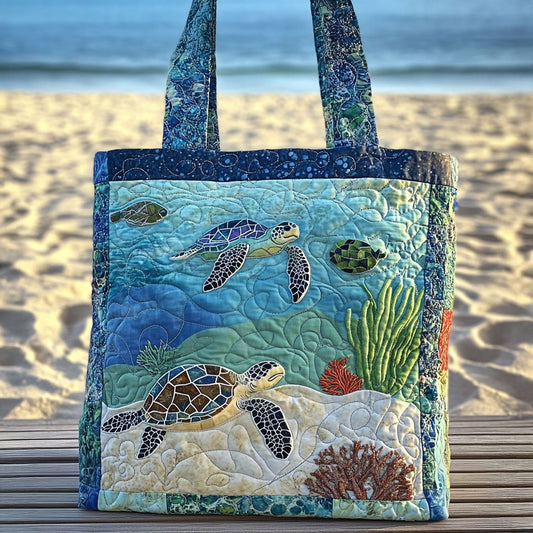 Coral Trails Quilted Tote Bag NCU0PT8312