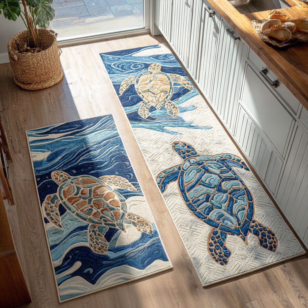 Coral Voyage Kitchen Area Rug NCU0PT10009