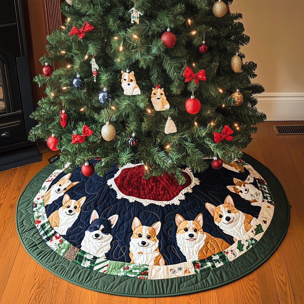 Christmas Joyful Corgi Quilted Table Runner GFTOHD621 main image 1